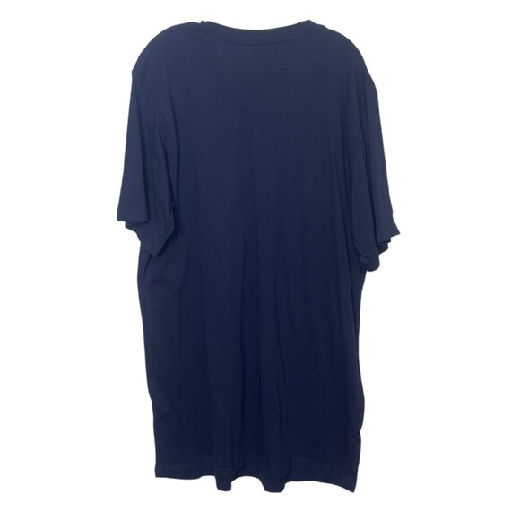 Kingsize Vneck Tshirt Mens 2XLT Tall Blue New WOT - Picture 2 of 7